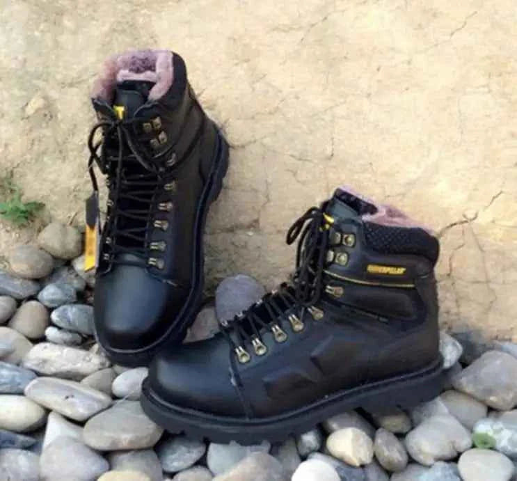 Men's black hiking shoes by Mead's Supply & Equipment Outfitters with trail protection and safety features for outdoor hiking.