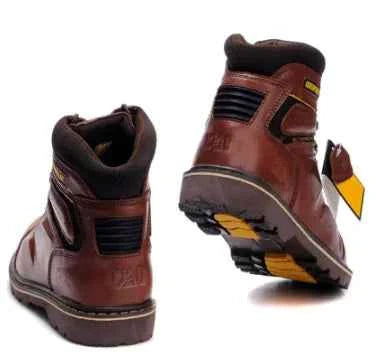 Men's hiking shoes by Mead's Supply & Equipment Outfitters in black with foot protection and safety features for outdoor trail hiking.