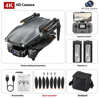 Mead's Supply L600 PRO MAX drone with 4K HD camera, GPS smart return, laser obstacle avoidance for aerial photography.