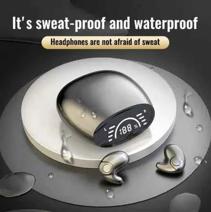 Mead's Supply outdoor Bluetooth headphones with wireless design, voice control, and 4-8 hour battery in black, available in 3 colors.
