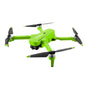 JJRC GPS drone with 6K dual HD camera, 3-axis gimbal, brushless motor, in green, shown outdoors with extended flight time.