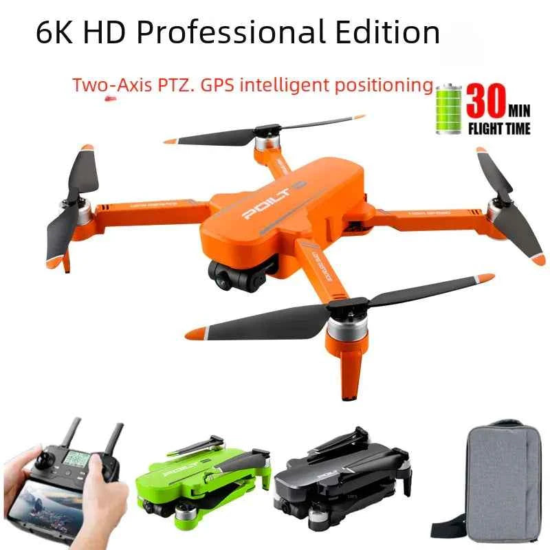 Mead's Supply & Equipment JJRC GPS drone with 6K HD camera, 3-axis gimbal, brushless motor, green outdoor electronics.