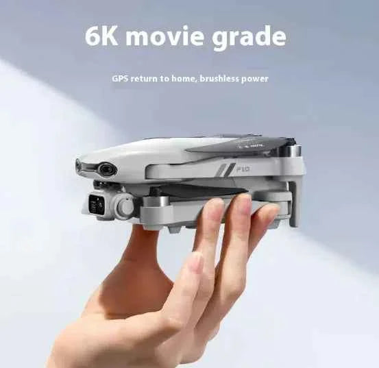 F10 Folding GPS drone with 4K HD camera, dual positioning, smart flight modes, and portable design by Mead's Supply & Equipment.