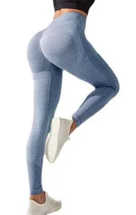 Black high waist women's yoga pants by Mead's Supply & Equipment Outfitters, featuring thin feel fabric and hip lifting design.