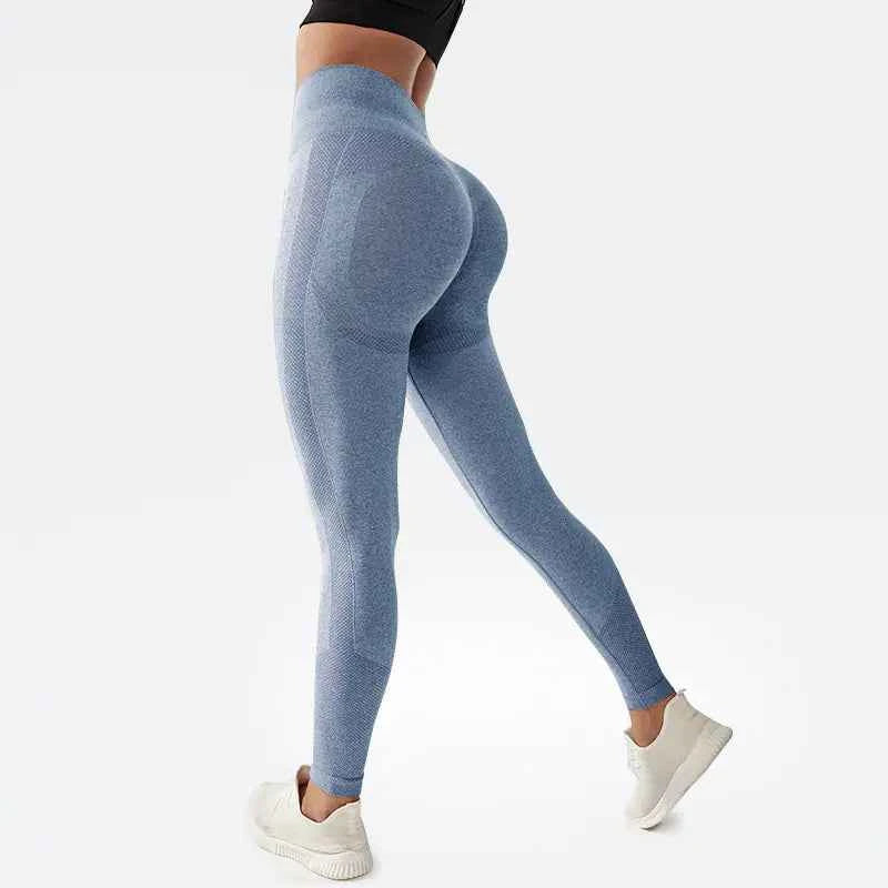 Black women's high waist yoga pants from Mead's Supply & Equipment Outfitters, featuring a slim fit, hip lifting design, and quick-dry fabric.