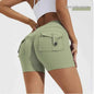 Avocado green lightweight summer yoga pants for women by Mead's Supply & Equipment Outfitters, designed for comfort during workouts.