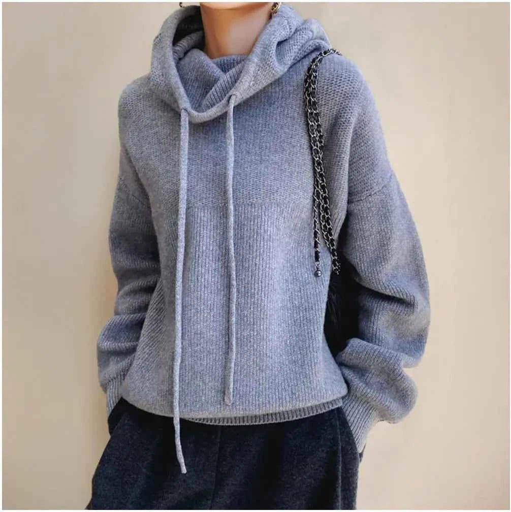 Women's Merino Wool High Neck Sweater Top by Mead's Supply & Equipment Outfitters, featuring a cozy high neck and soft wool texture.