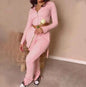 Pink high-waist utility cargo pants for women by Mead's Supply & Equipment Outfitters, featuring wide legs and multiple pockets.