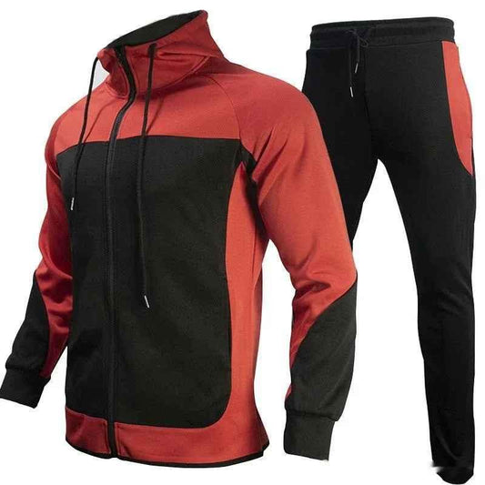 Contrast Sweatshirt Set for Men