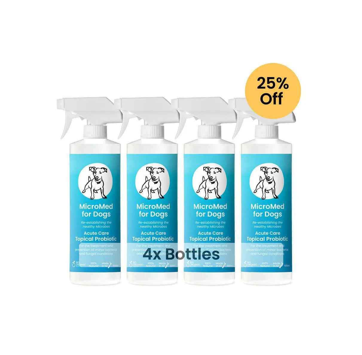 MicroMed for Dogs Acute Care – 4 x 500ml Bundle
