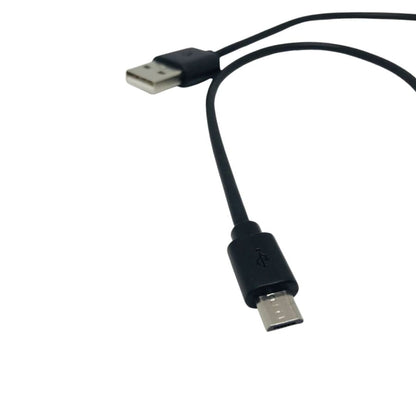 Black 9eight5 Micro USB cable, 50cm length, electronic accessory with durable design for charging and data transfer.