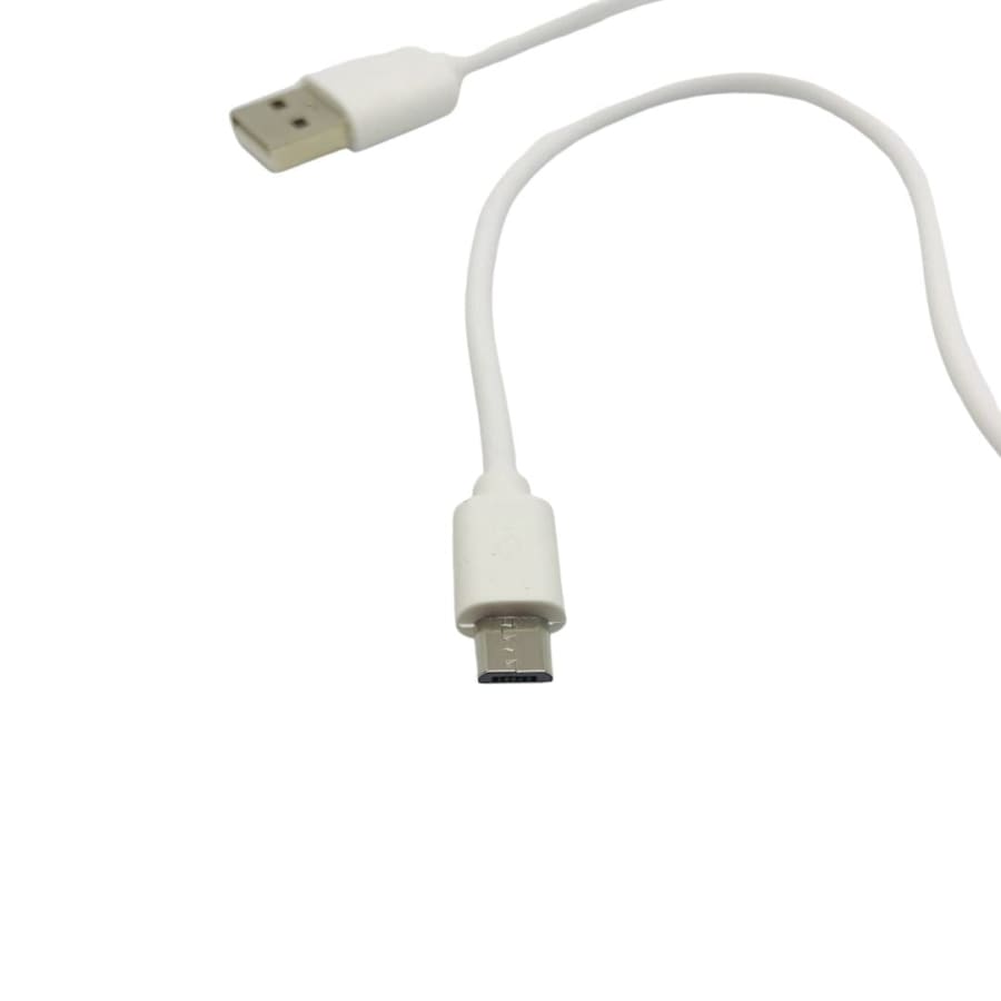 White 50cm Micro USB cable from 9eight5, used for charging and data transfer with compatible electronic devices.