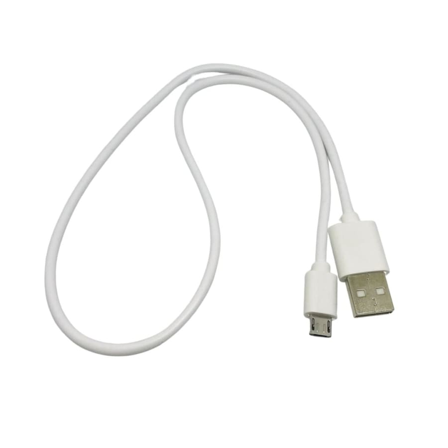 White 50cm Micro USB cable from 9eight5, used for charging and data transfer with electronic devices.