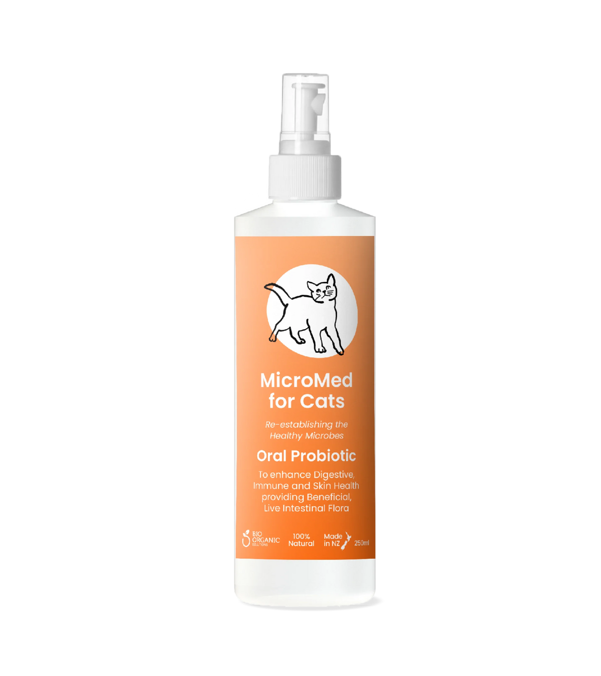 MicroMed for Cats Everyday Care ongoing health supplement in a 500ml bottle, designed for feline wellness and daily support.