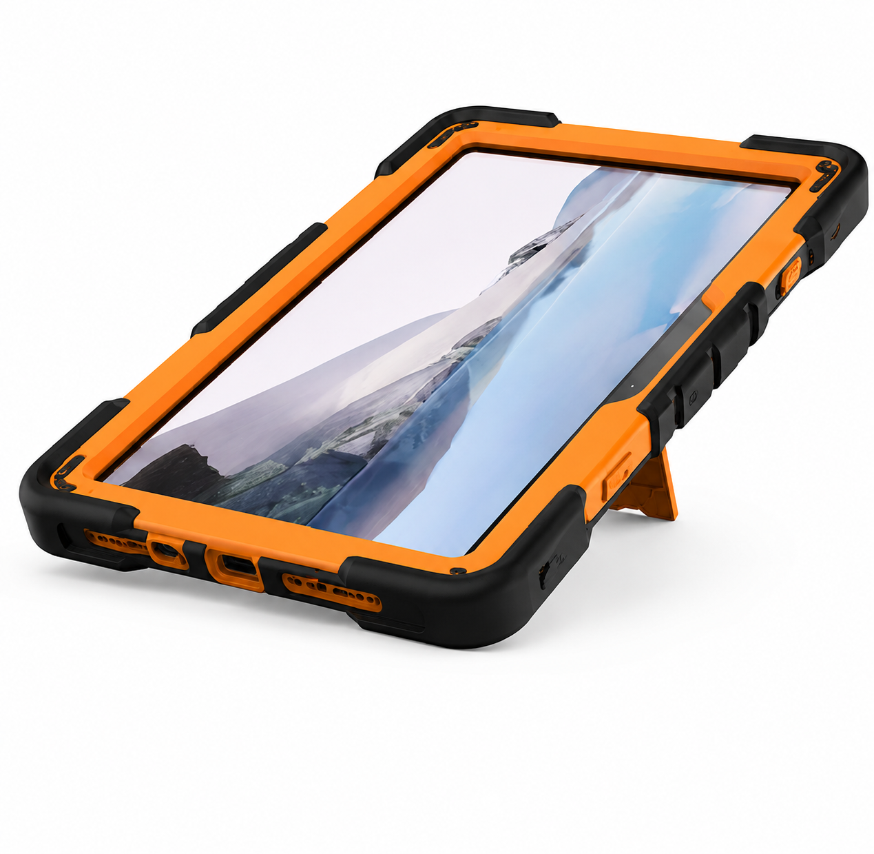 Microsoft Surface Go 2 (10.5 Inch) Rugged Shockproof Case with Kickstand (Orange) - ShopHub