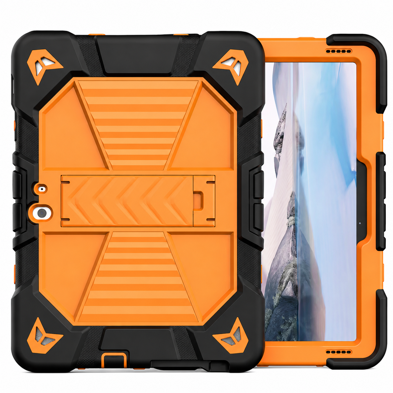 Microsoft Surface Go 4 (10.5 Inch) Rugged Shockproof Case with Kickstand (Orange) - ShopHub