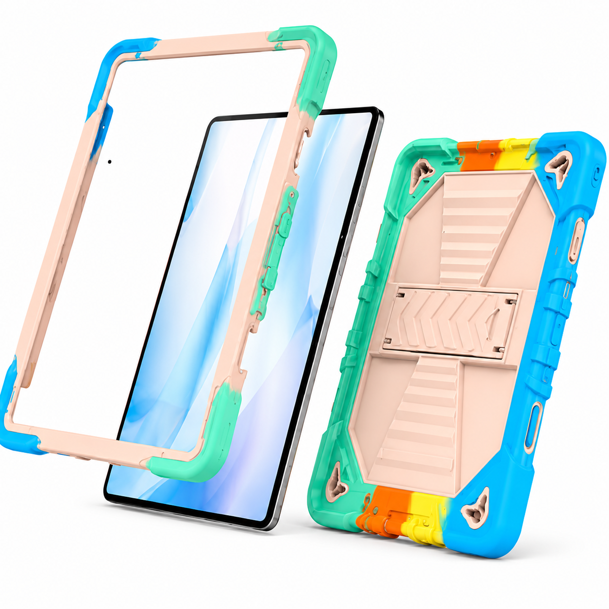 Microsoft Surface Go 1 (10.5 Inch) Rugged Shockproof Case with Kickstand (Rainbow) - ShopHub