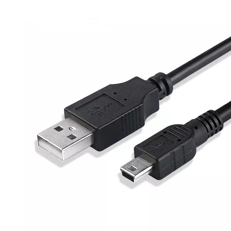 9eight5 mini USB cable for phone and tablet, 50cm length, black design, durable accessory for charging and data transfer.