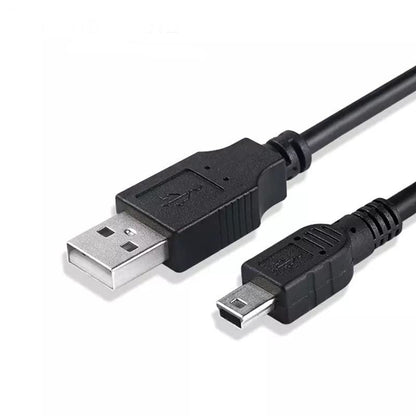 9eight5 mini USB cable for phone and tablet, 50cm length, black design, durable accessory for charging and data transfer.