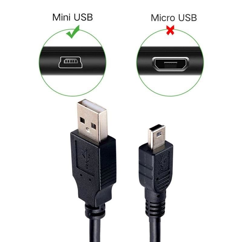9eight5 mini USB cable for phone and tablet, 50cm length, compact and durable accessory for charging and data transfer.