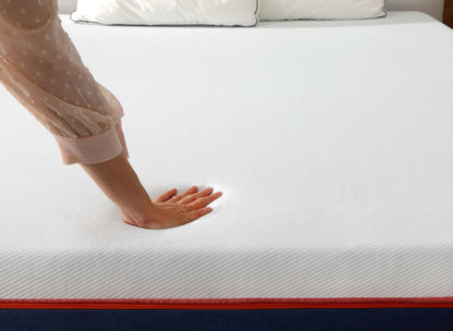 Super King 3-in-1 memory foam mattress by sue-e furniture, showing plush surface and layered foam construction.