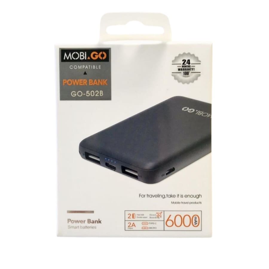Mobigo 6,000 mAh Power Bank 9eight5