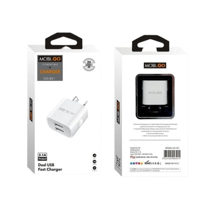 Mobigo Dual USB Power Adapter Wall Plug (NZ / AUS) That Watch Shop