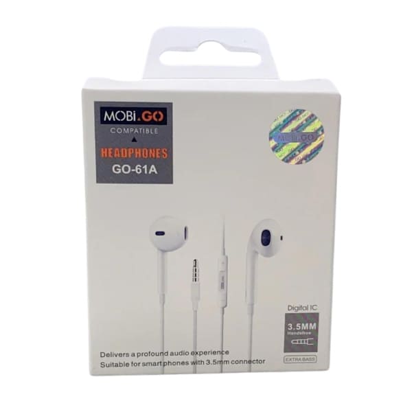 Mobigo GO-61A Earphones (extra bass) (3.5mm Jack) 9eight5