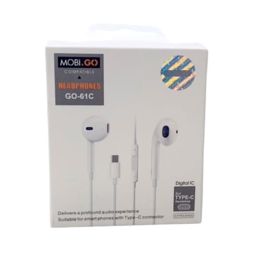 Mobigo GO-61C Earphones (extra bass) (Type C Jack) 9eight5
