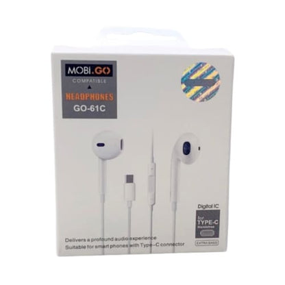 Mobigo GO-61C Earphones (extra bass) (Type C Jack) 9eight5