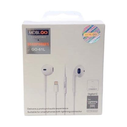 Mobigo GO-61L Earphones (extra bass) (Lightning Jack 9eight5