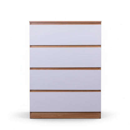 'Monaco' Set of 4 drawers white + oak sue-e furniture