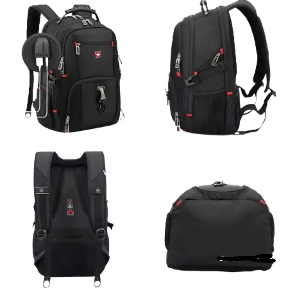Multifunction USB Laptop Backpack – Waterproof Travel Bag Habicare