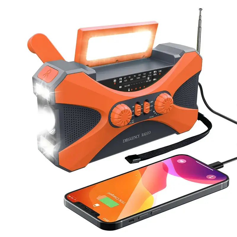 Multifunctional 10000mAh Solar Crank Radio (2 colours available) Habicare