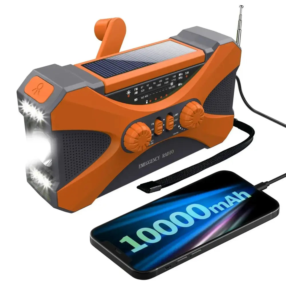 Multifunctional 10000mAh Solar Crank Radio (2 colours available) Habicare
