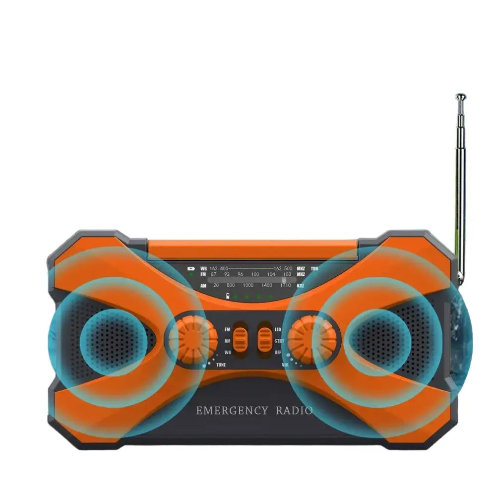 Multifunctional 10000mAh Solar Crank Radio (2 colours available) Habicare