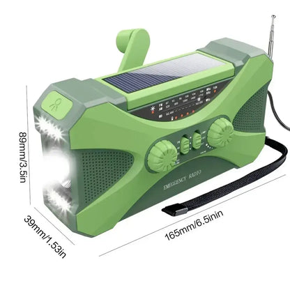 Multifunctional 10000mAh Solar Crank Radio (2 colours available) Habicare