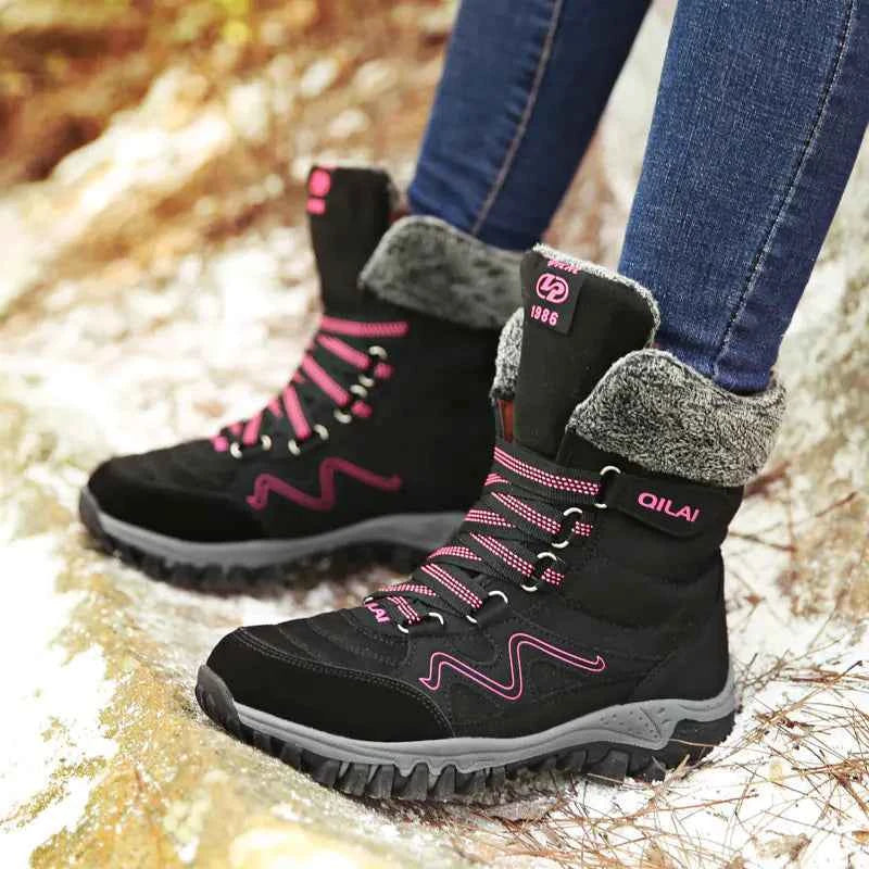 Women's Winter Outdoor Snow Boots for Hiking and Skiing