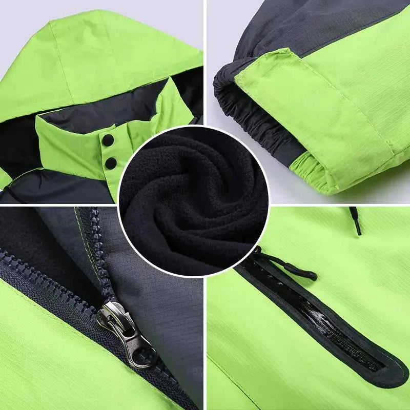 Couples' Climbing and Ski Jackets - Hooded Winter Mountain Jacket | Unisex Outdoor Coat