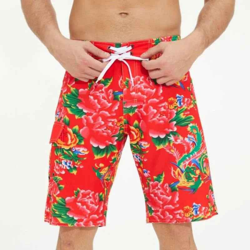 Ocean Drift Plus Size Beach Shorts