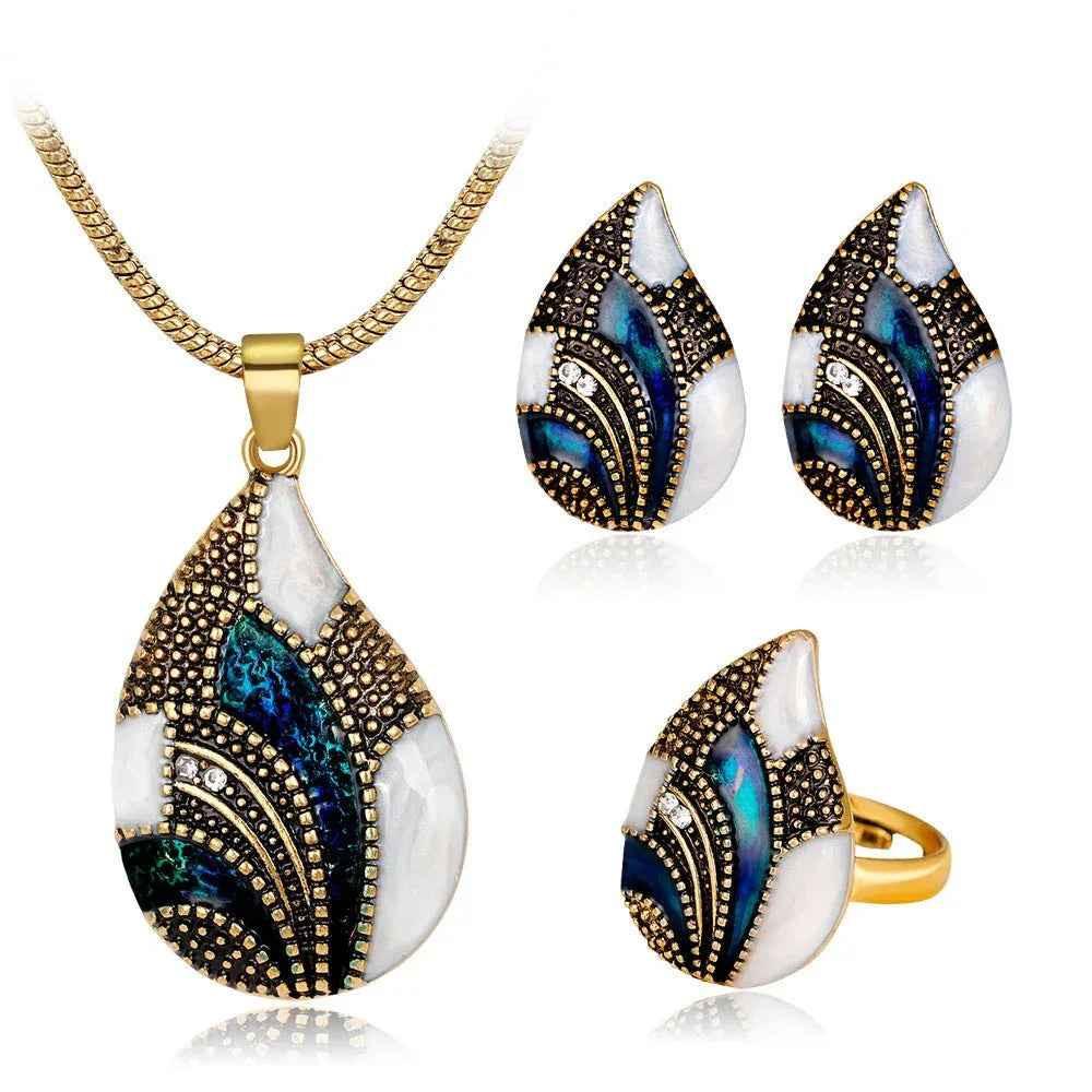 Women's Ocean Mist Drop Jewelry Set