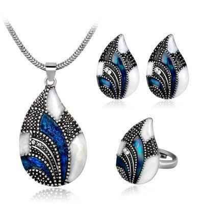 Women's Ocean Mist Drop Jewelry Set