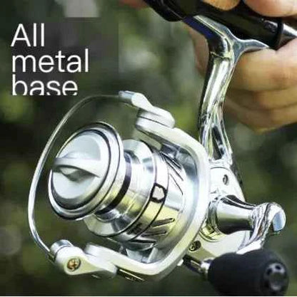 All-Metal Fishing Reel - Professional Spinning Reel for Sea Fishing & Casting