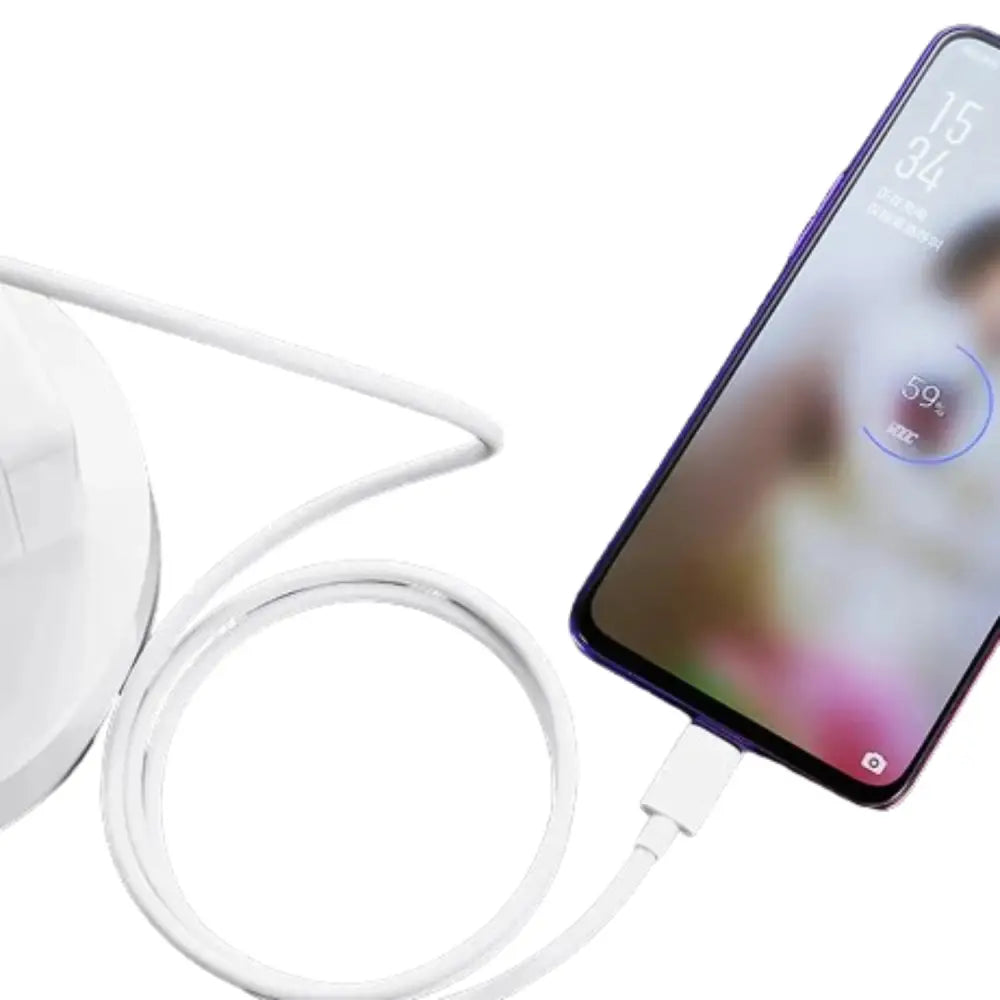 Habicare 65W Type-C charger cable for Oppo, original SuperVOOC fast charging, durable black cable with USB-C connector.