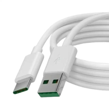 Habicare 65W original Type-C Oppo SuperVOOC charger cable, durable black USB-C cable for fast charging and data transfer.