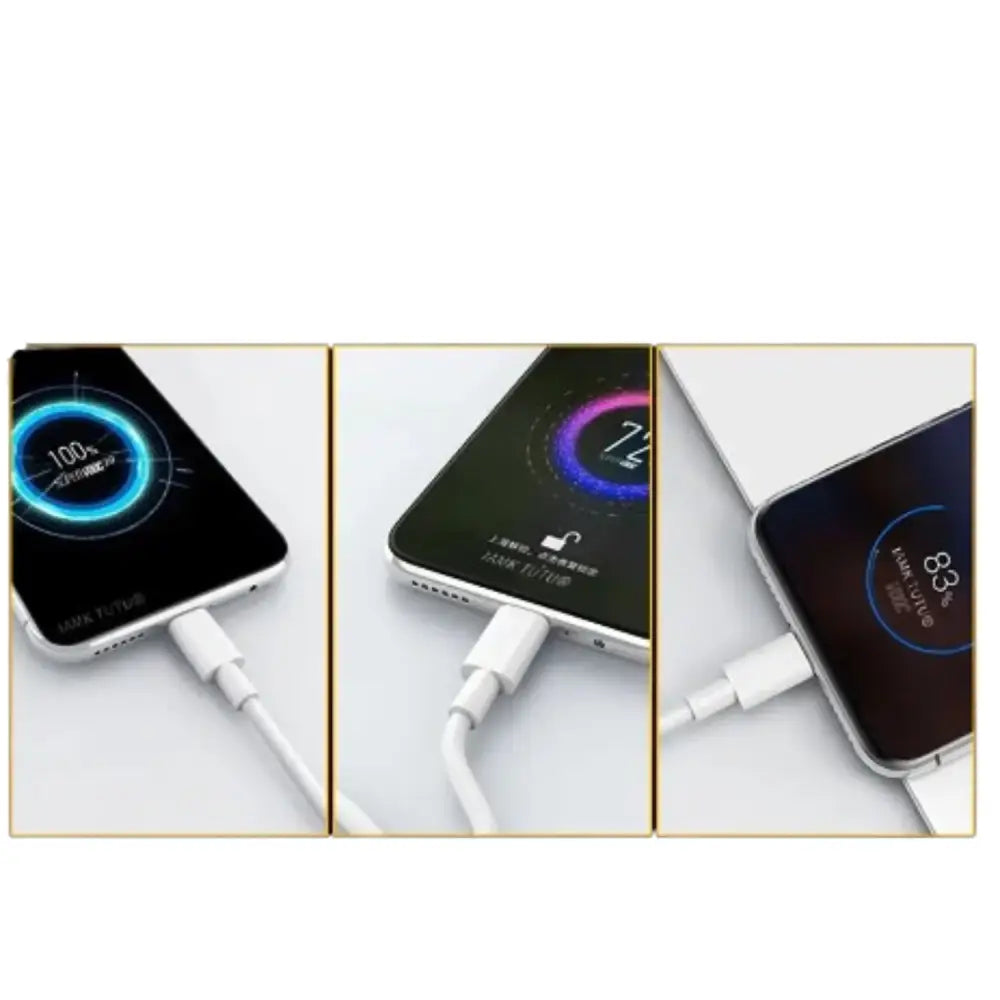 Habicare 65W Type-C Charger Cable for Oppo SuperVOOC fast charging, durable black cable with USB-C connector.