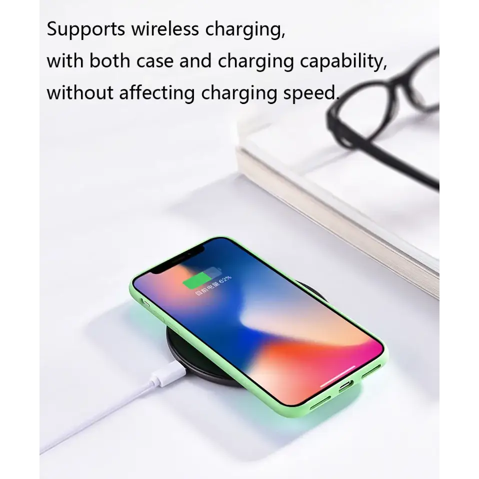 Black Silicone iPhone Case (All iPhone Models) Habicare