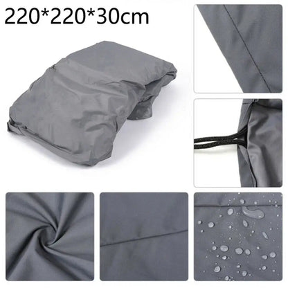 Outdoor Waterproof Hot Tub Cover – 220×220×30cm Square Spa Protector Habicare
