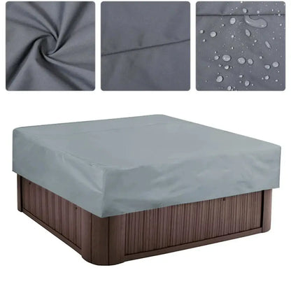 Outdoor Waterproof Hot Tub Cover – 220×220×30cm Square Spa Protector Habicare