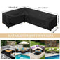 Outdoor Waterproof L-Shape Sofa Cover – Heavy-Duty Weather Protection (different sizes available) Habicare